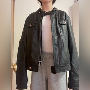 MICHAEL KORS leather jacket womens